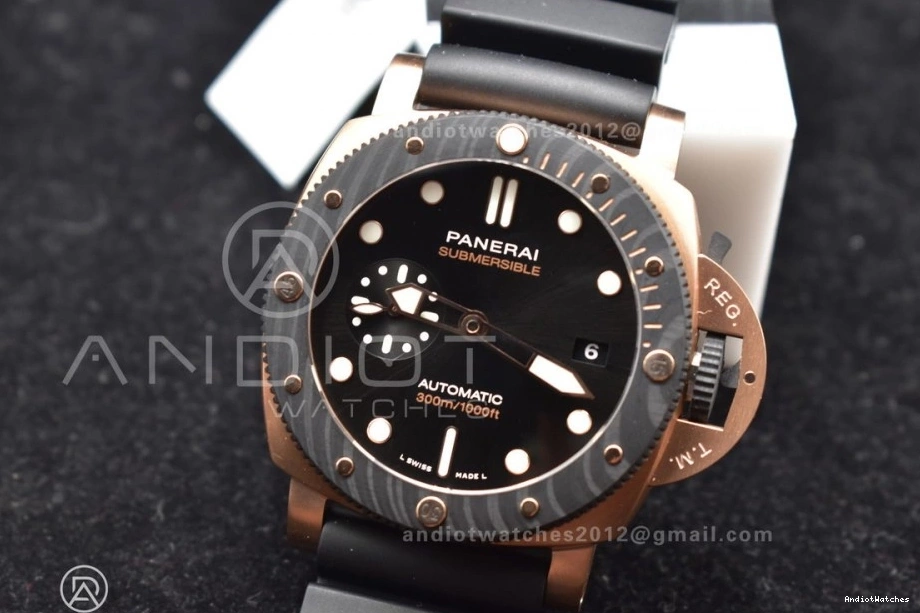 Edition W Black Black Best PAM1070 434 on Rubber 1:1 P Dial Tailored Strap SBF 0514